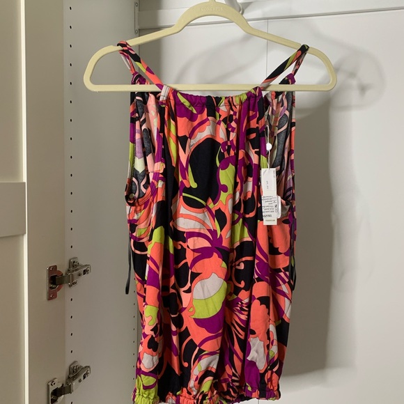 Nordstrom | Tops | 525 Sale Trina Turk Abstract Floral Print Silk ...
